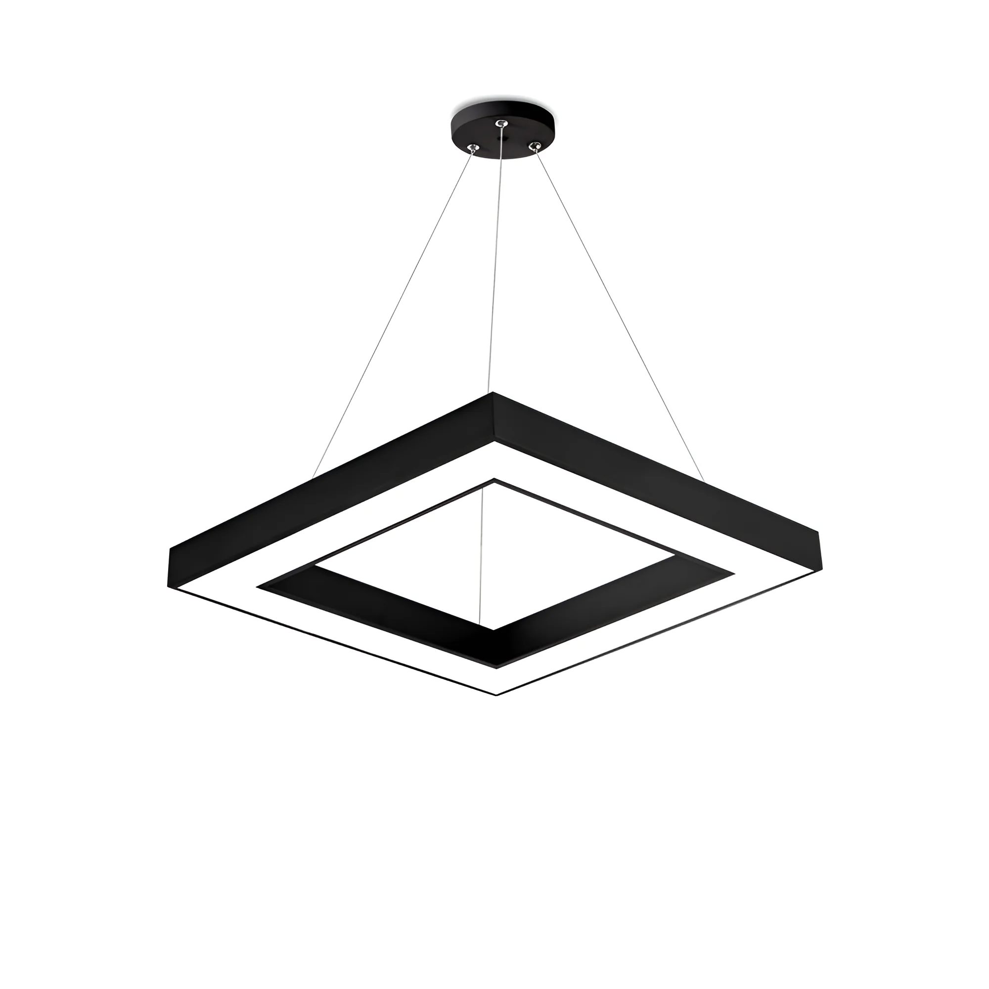 LED VISILICA KVADRATNA 36W CRNA 3CCT