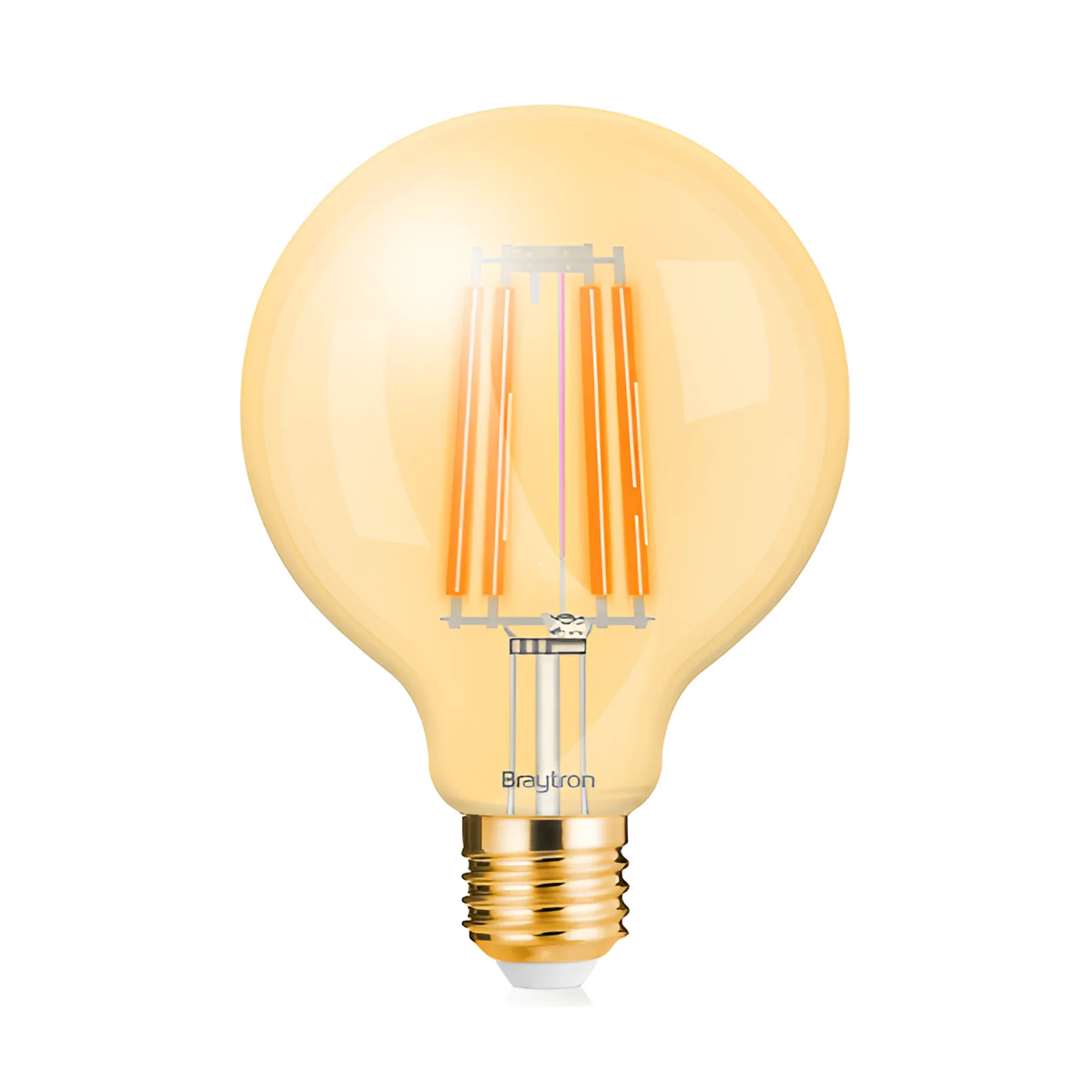 LED FILAMENT KUGLA G95 6W E27 AMBER 2200K