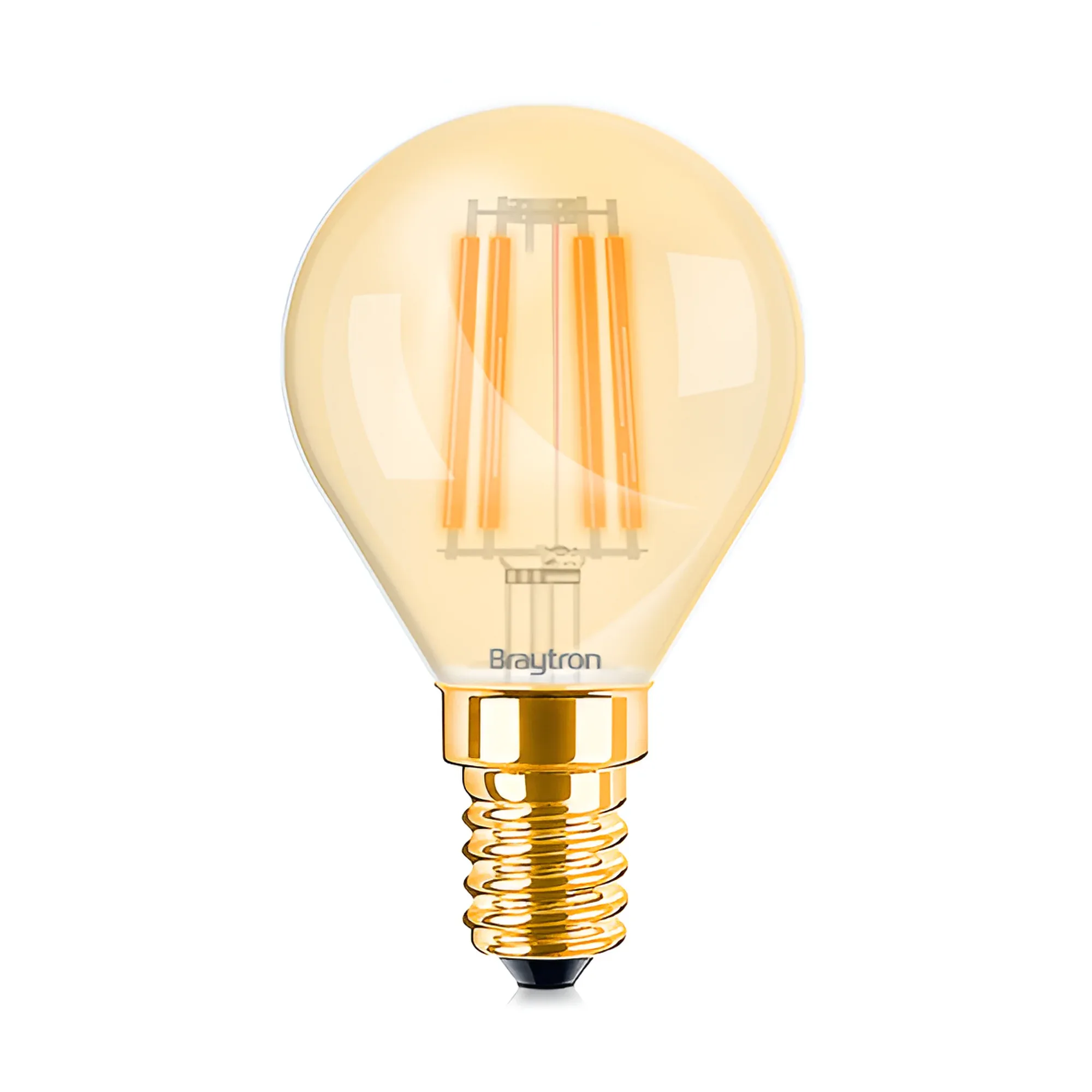 LED FILAMENT MINI KUGLA 4W E14 AMBER 2200K