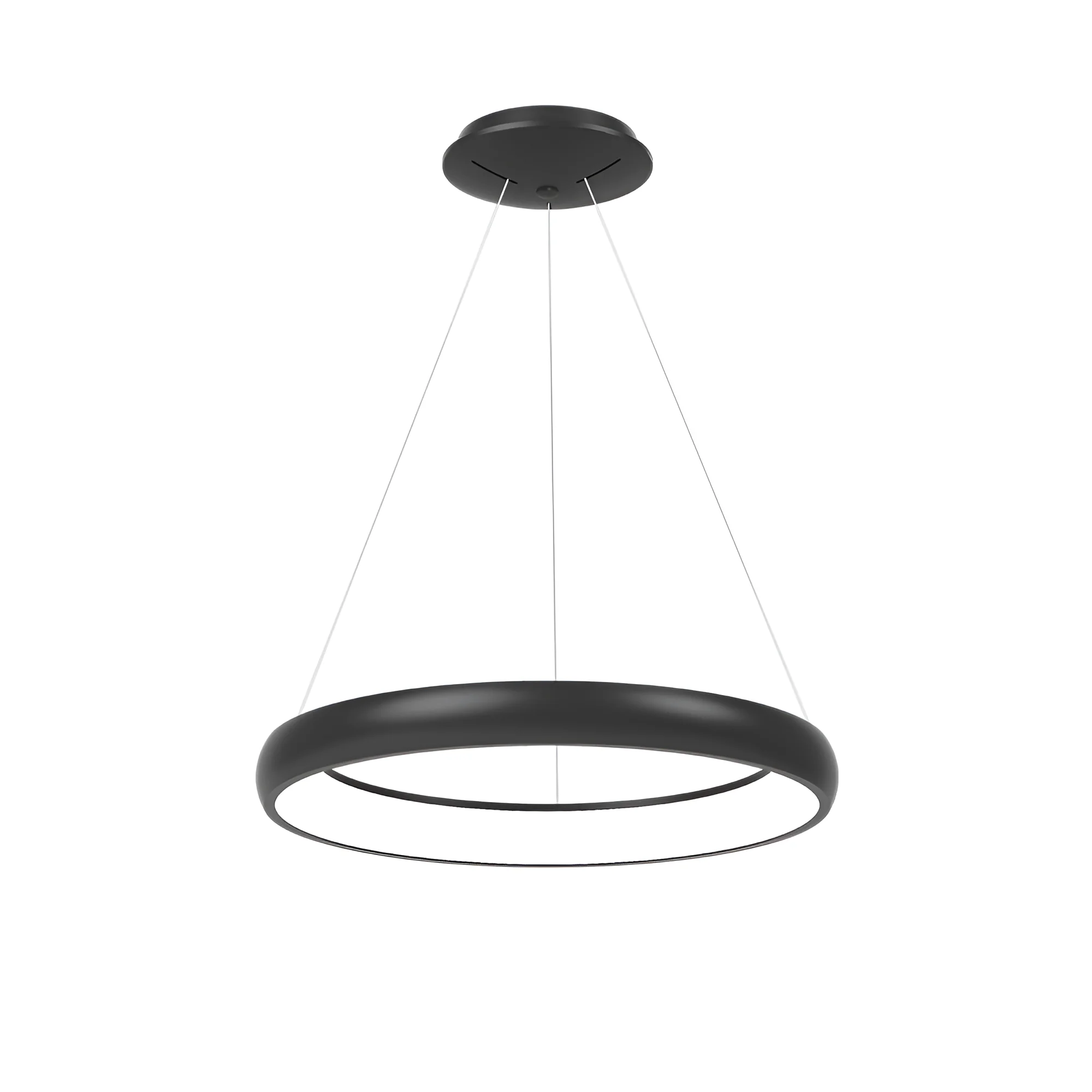 LED VISILICA OKRUGLA 46W CRNA 3CCT