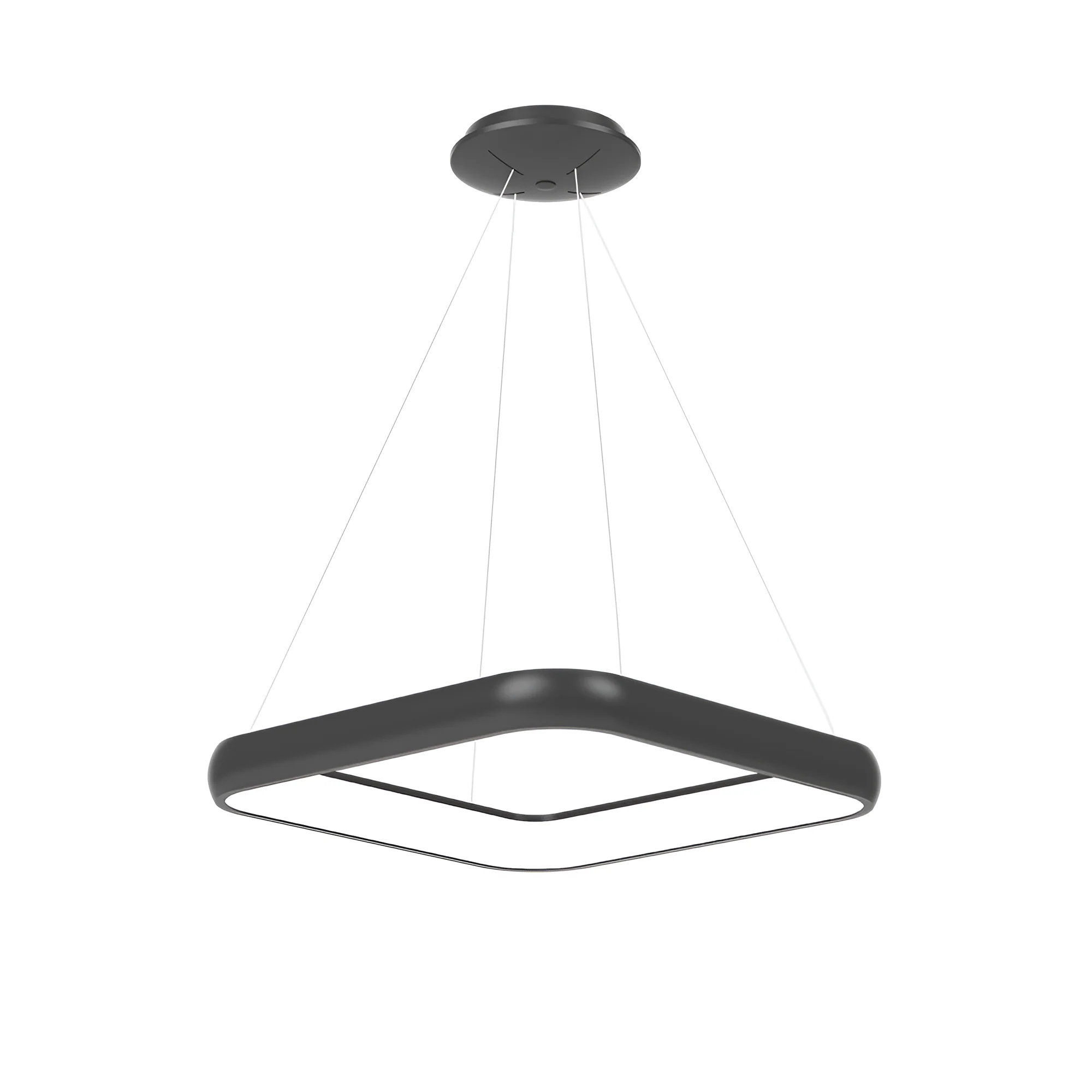 LED VISILICA KVADRATNA 46W CRNA 3CCT