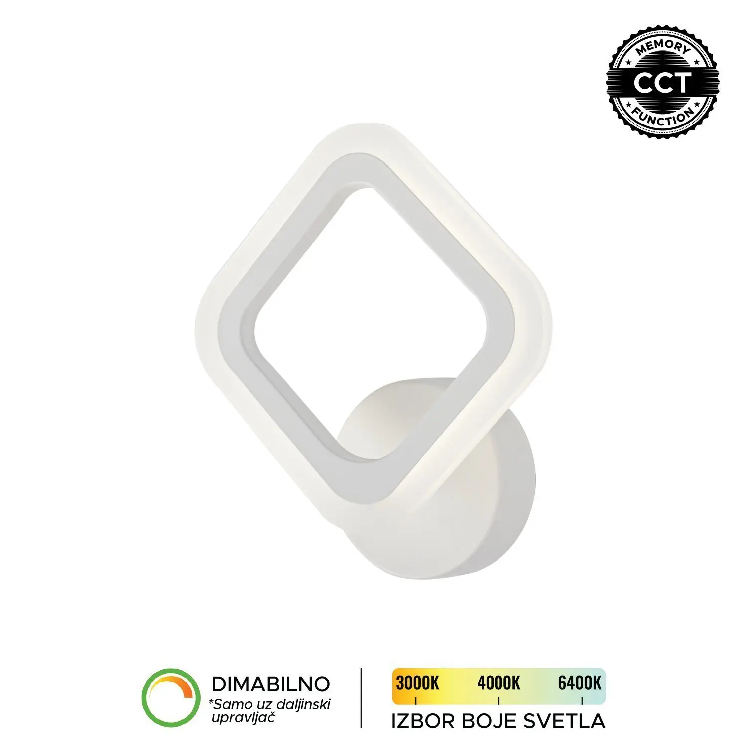 LED zidna lampa F2082-⁠10Z WH