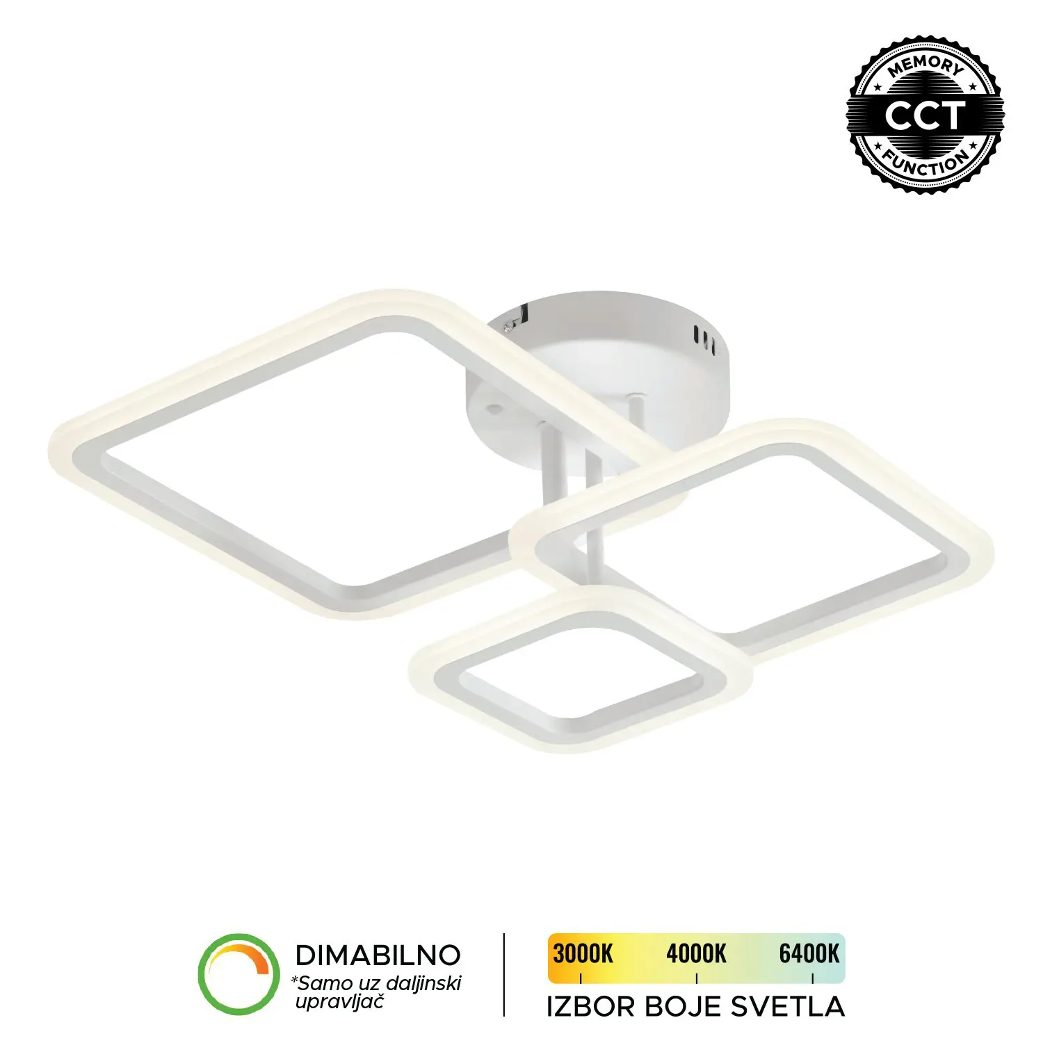 LED plafonska lampa F2082-⁠38C WH