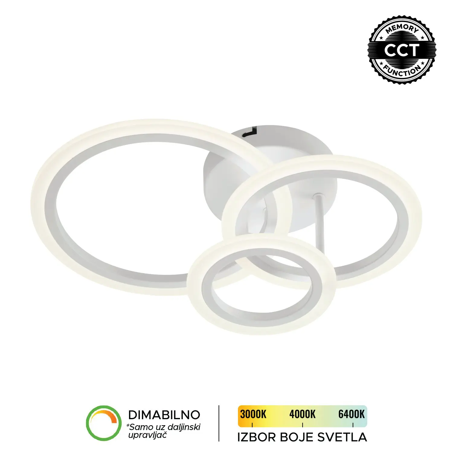 LED plafonska lampa F2083-⁠32C WH